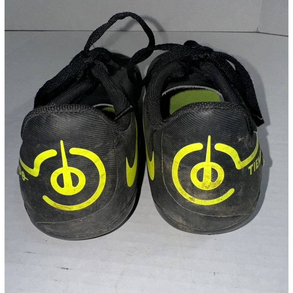 Nike Jr Tiempo Legend 9‎ Soccer Cleats Black/Neon DA1331-070 Size 6Y - Picture 5 of 7